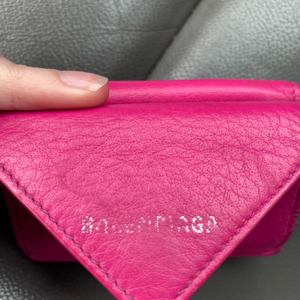 BALENCIAGA Luxury Bi-fold Leather Wallet Cardholder - Picture 6 of 8